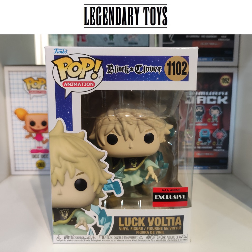 Funko Pop! Animation #1102 Black Clover Luck Voltia AAA Anime Exclusive ...