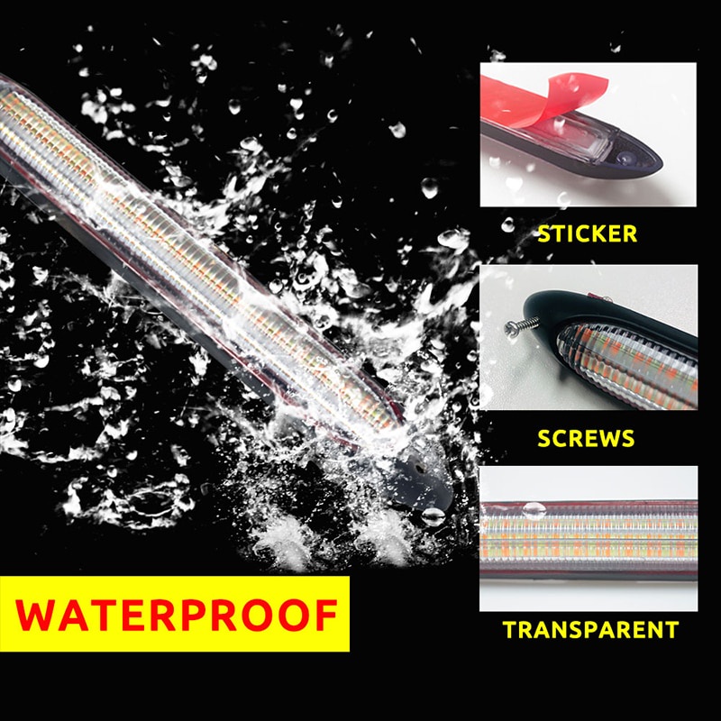Universal Car DRL LED Daytime Running Light Auto Headlight Strip Flow ...