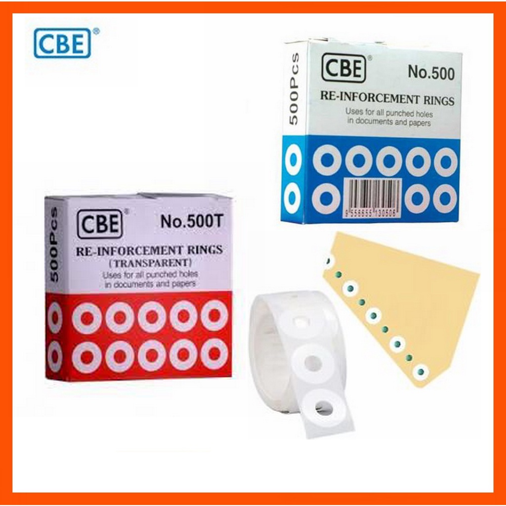 CBE Reinforcement Ring No.500 Punched Holes Documents Papers (White ...