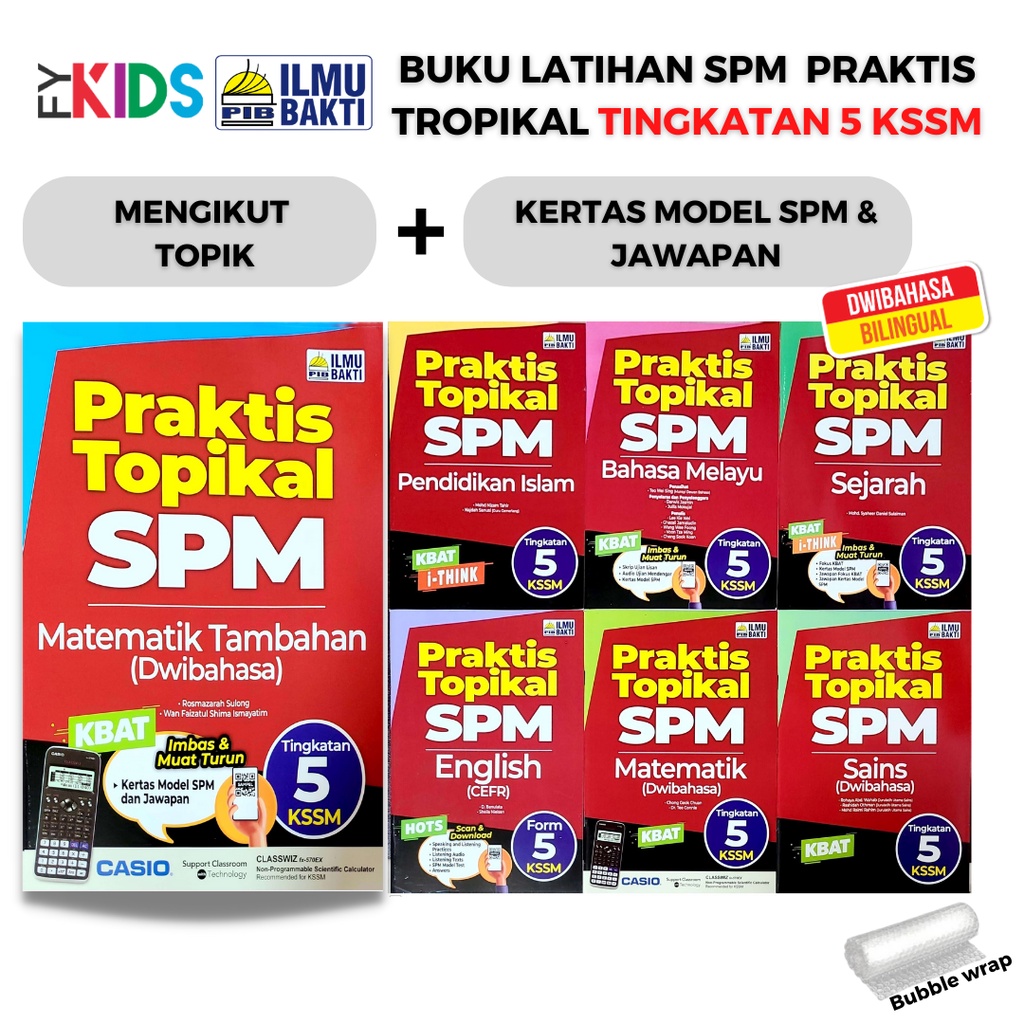 Buku-BUKU LATIHAN SPM TINGKATAN 5 KSSM-Praktis Topikal SPM-Ilmu Bakti ...