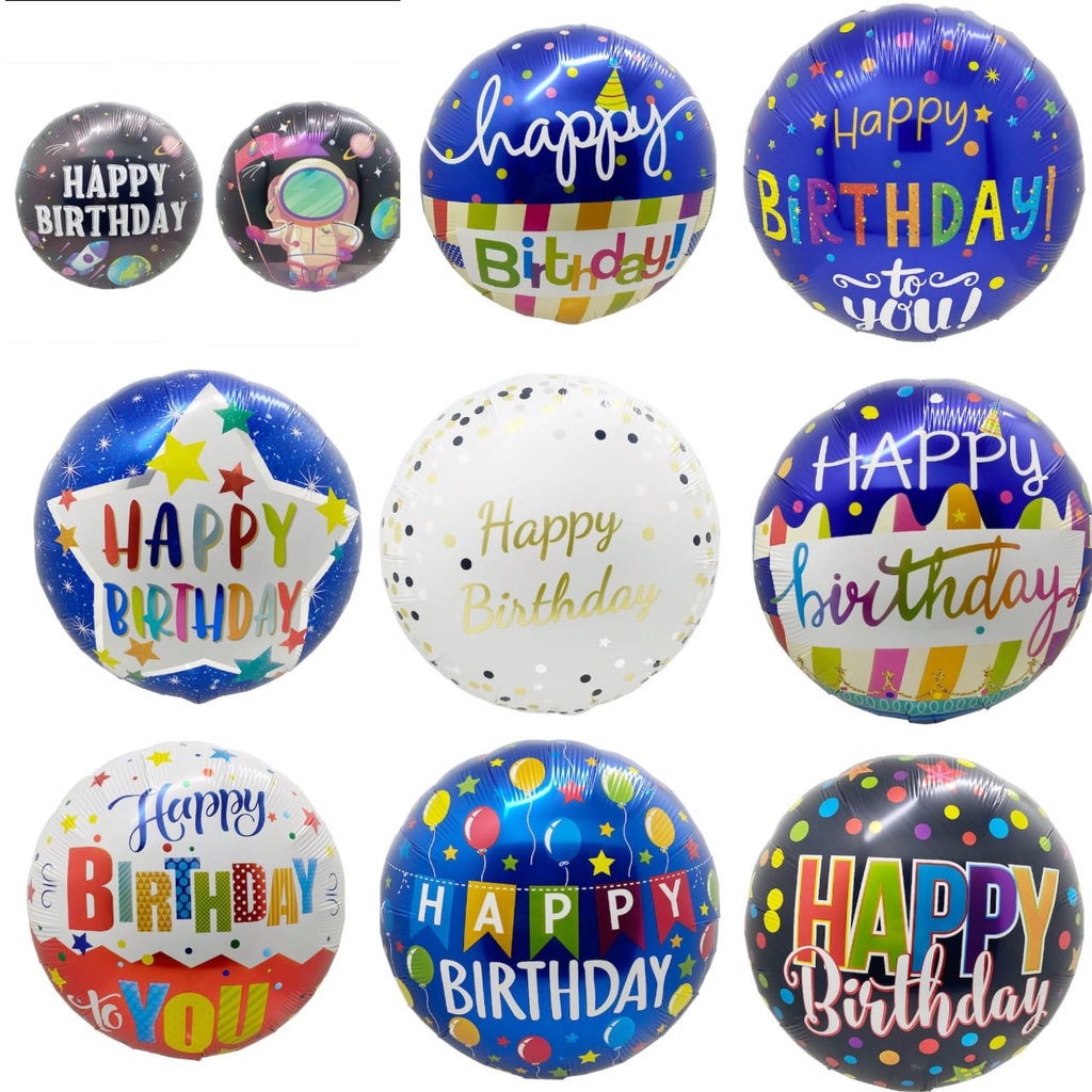 18 Inch Happy Birthday Foil Balloon | Shopee Malaysia