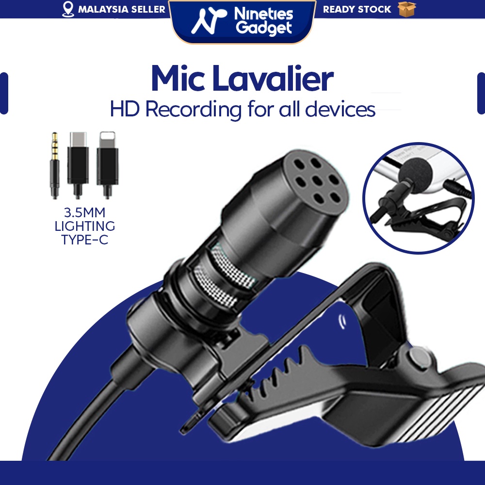 Mini USB Microphone Mic Lapel Lavalier External Condenser Mic Omni ...