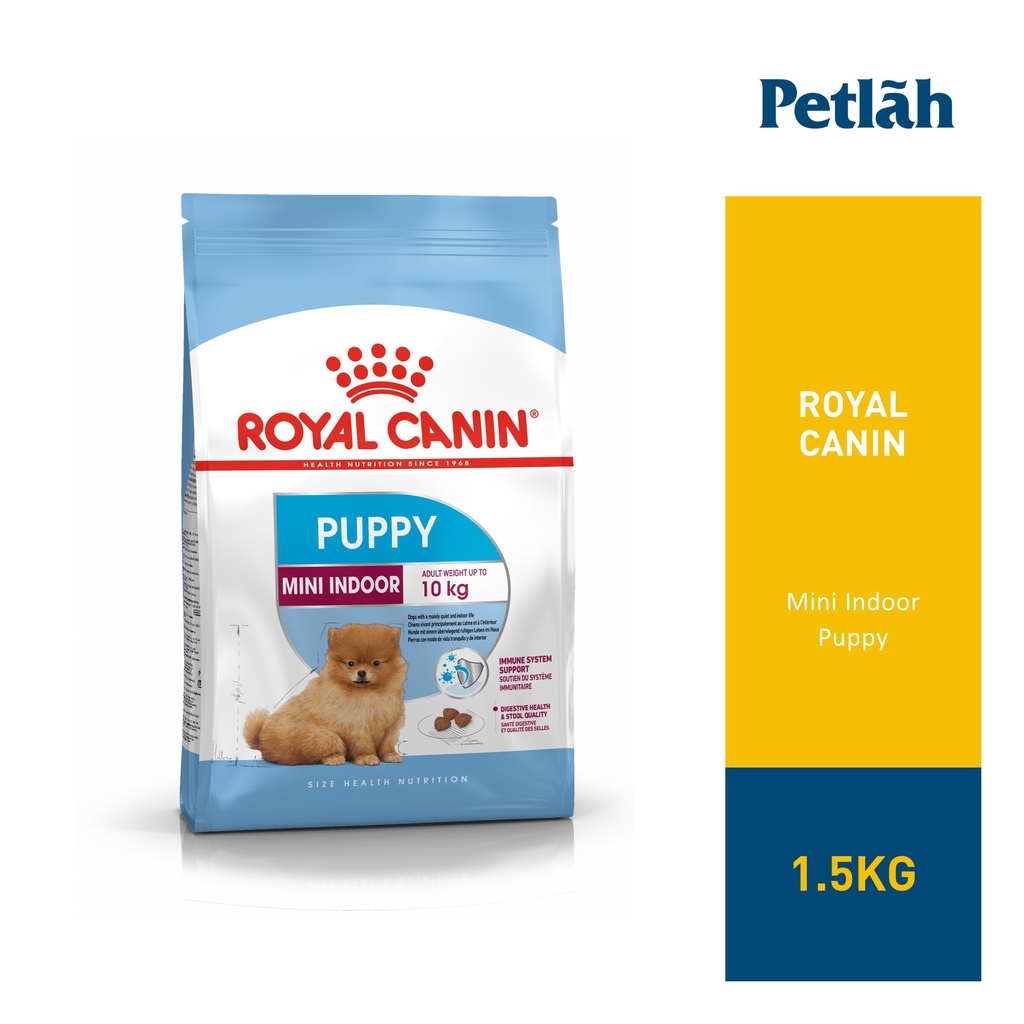 EXP DATE AUGUST 2025 Royal Canin Dog Mini Indoor Puppy 1.5kg Shopee Malaysia