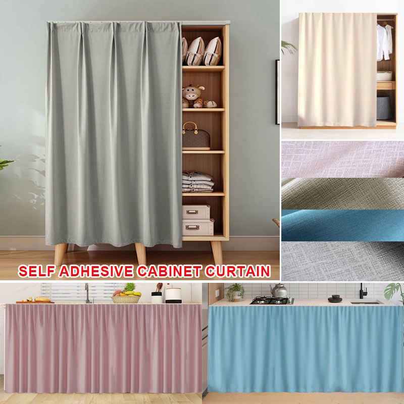 Langsir dapur Self adhesive sticker Kitchen Curtain Cabinet Cupboard ...