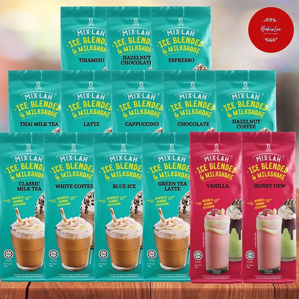 Gfb Mix Lah Serbuk Ice Blended Dan Milkshake Powder 1kg【halal】 Shopee Malaysia 2566