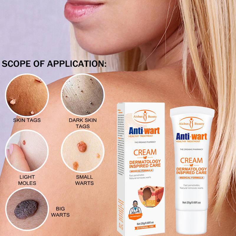 Wart Remover Cream 20ML Salicylic Acid Treatment Neck Armpits Genitals