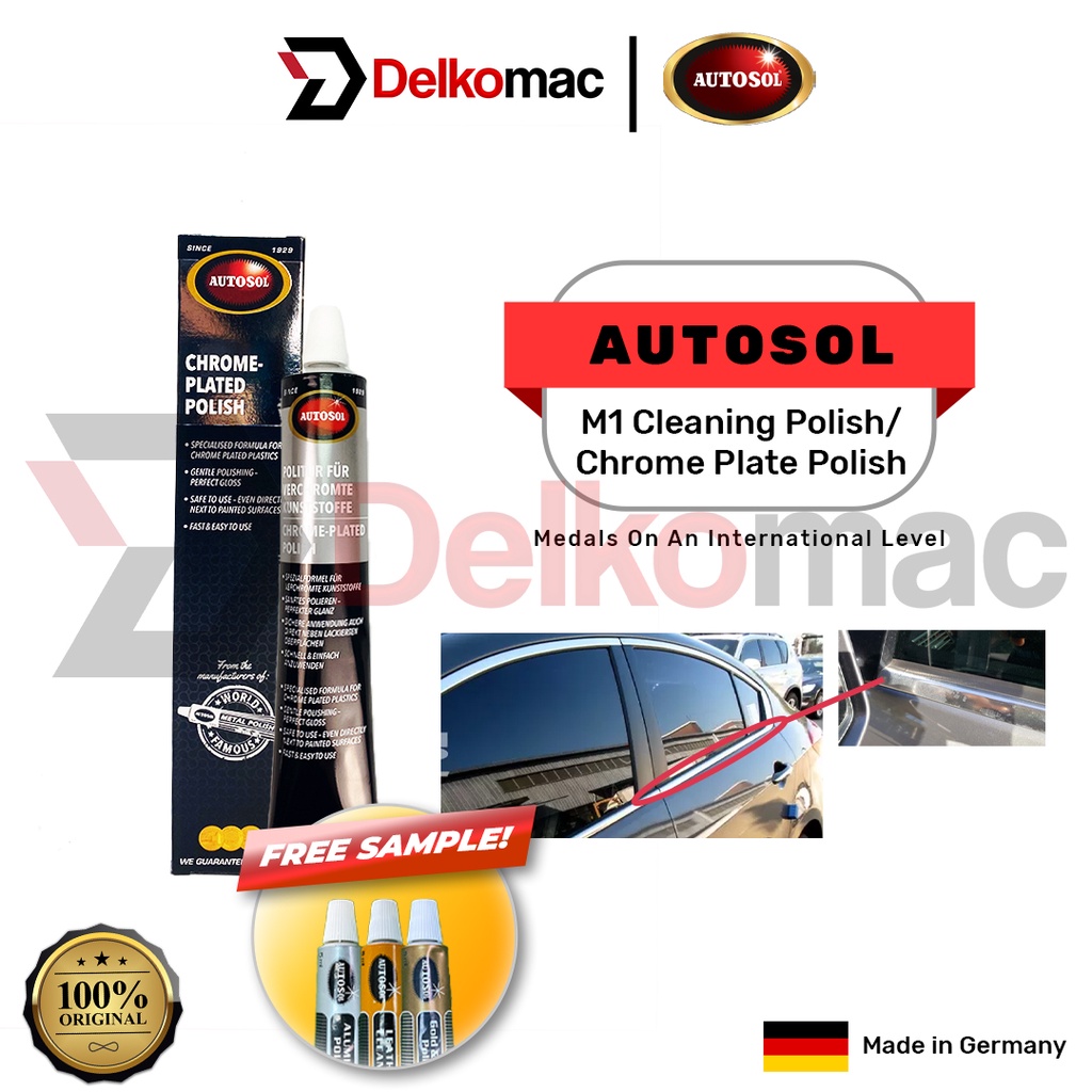 Autosol M1 Cleansing Polish / Chrome Plated Polish (75ml) Gloss