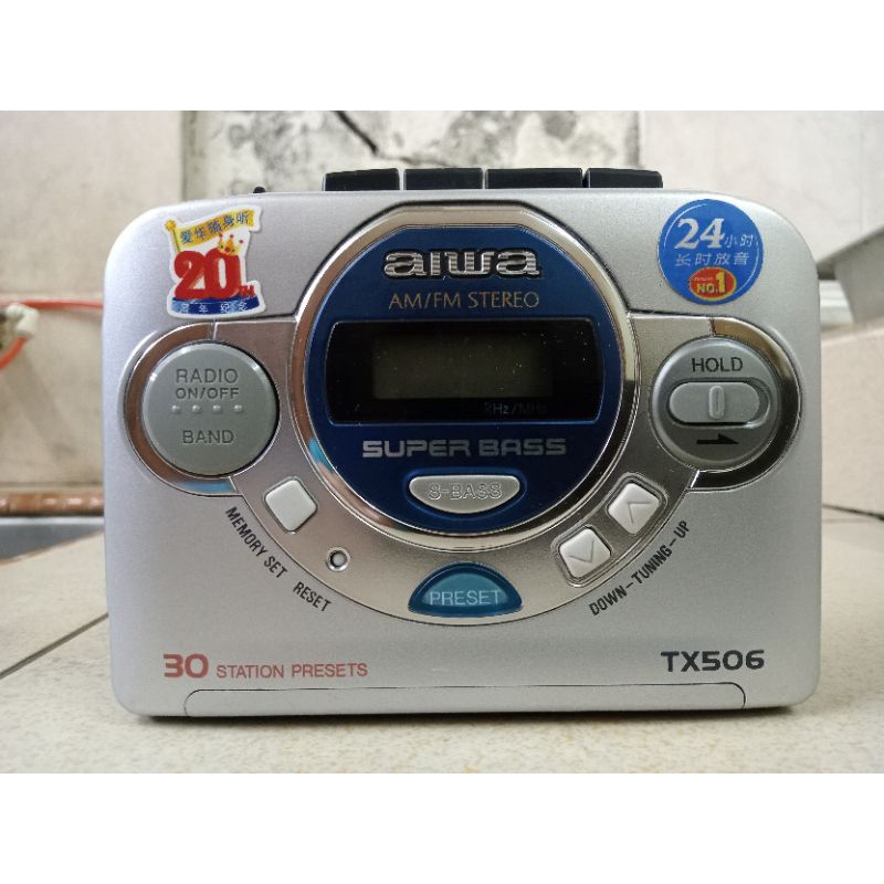 AIWA TX356 WALKMAN Baladeur Radio Cassette FM/AM Tuner Digital Testé Fonctionnel EUR 38,54 - FR