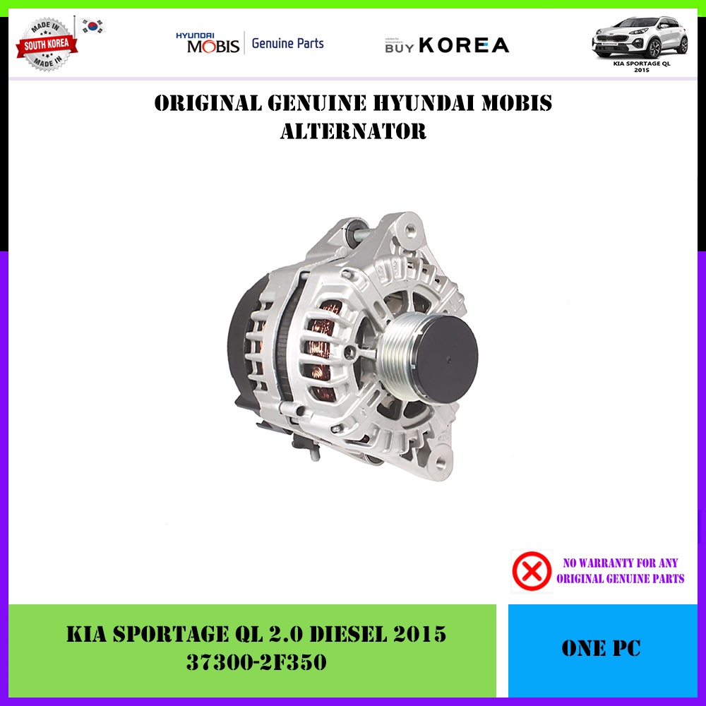 Kia Sportage QL 2.0 Diesel Genuine Hyundai Mobis Alternator (37300