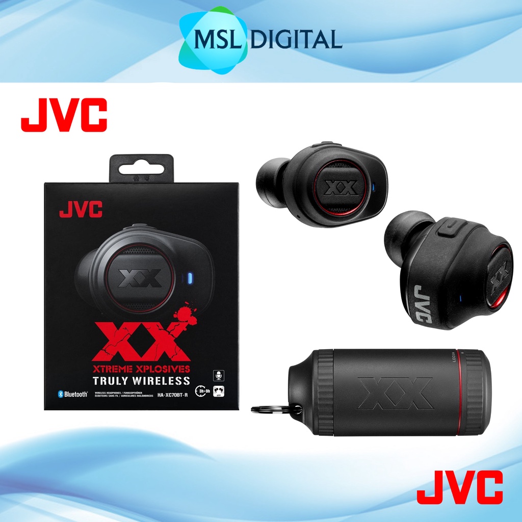 JVC HAXC70BT Xtreme Xplosives Truly Wireless InEar Headphones