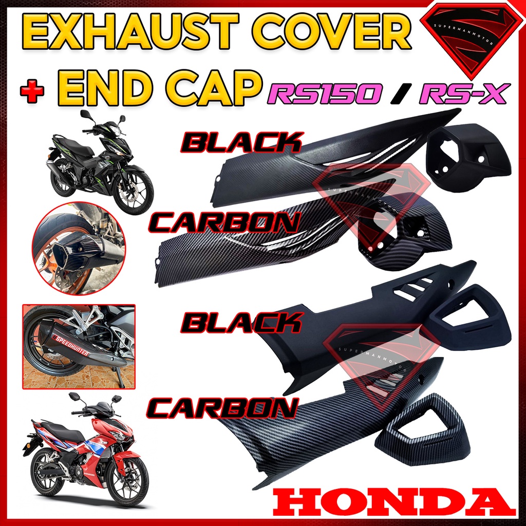 Muffler Protector Rsx Rs End Cap Ekzos Cover Muffler Cover Honda Rs Rs R Rsx Rs X