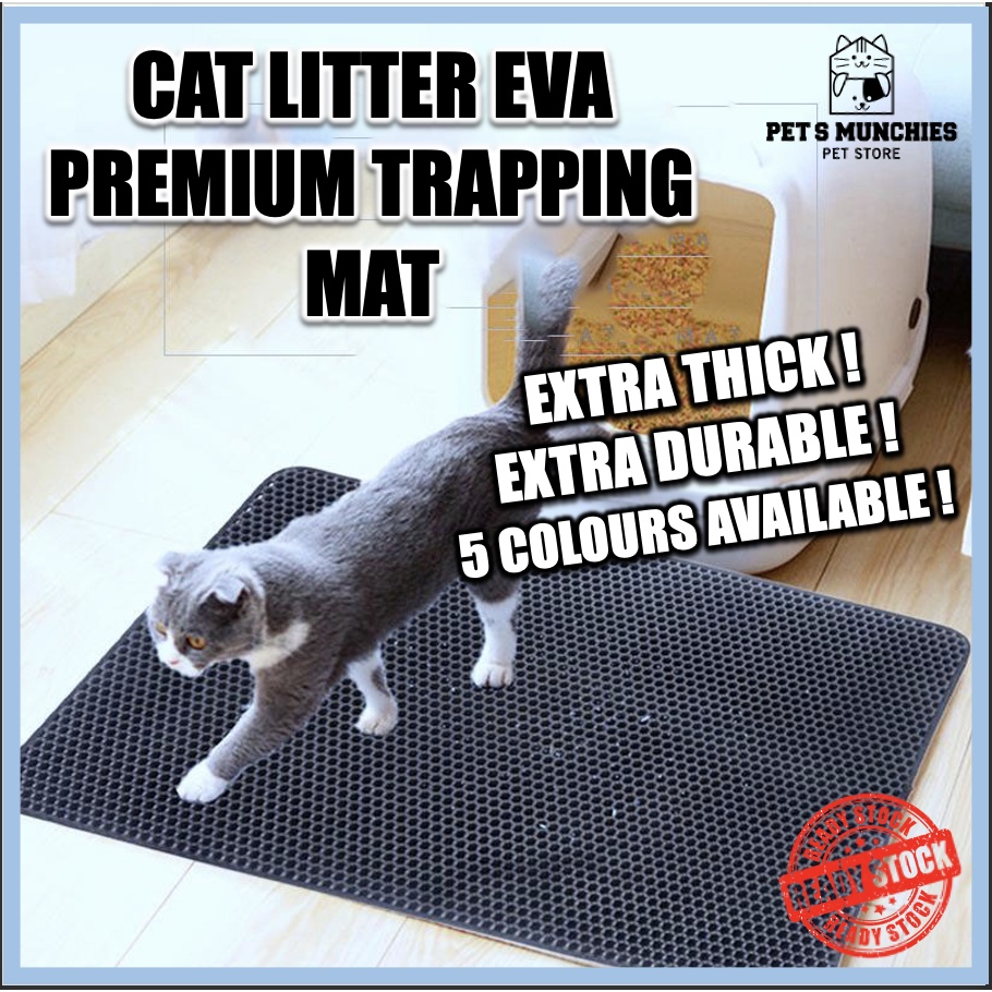 Cat Litter Mat 45*30cm Pet Cat Litter Box Litter Trapping Mat