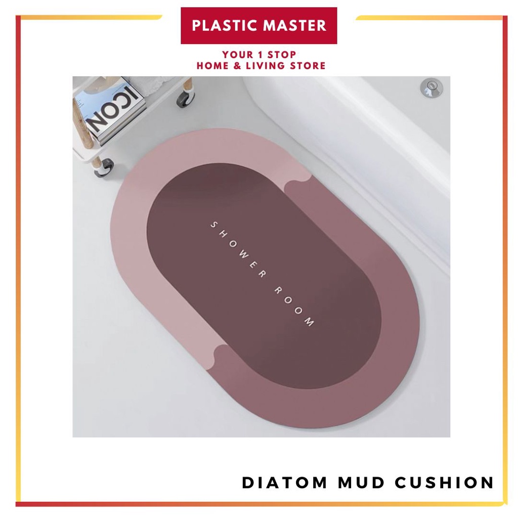 Diatom Mud Cushion Super Absorbent Diatom Mud Pad Floor Mat Non-Slip ...