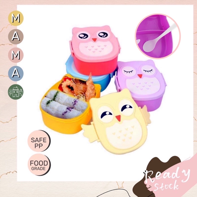 Kids Lunch Box Cute Owl Lunch Box Food Storage Container student