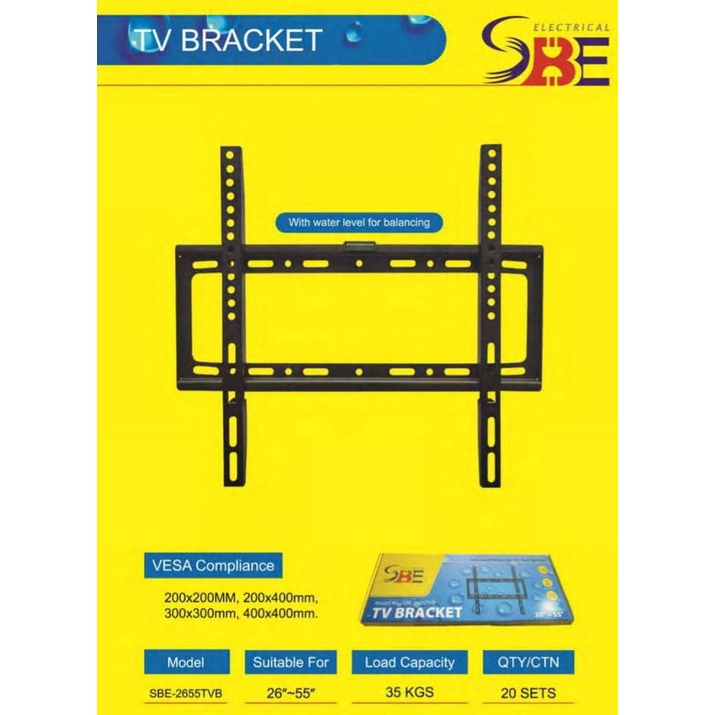 SBE Universal Plasma/Wall Mounted TV Bracket LED LCD TV Bracket TV