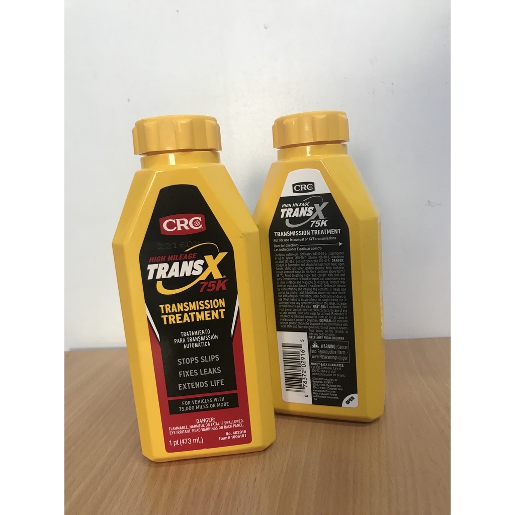 CRC TRANS X HIGH MILEAGE 75K AUTOMATIC TRANSMISSION TREATMENT Shopee