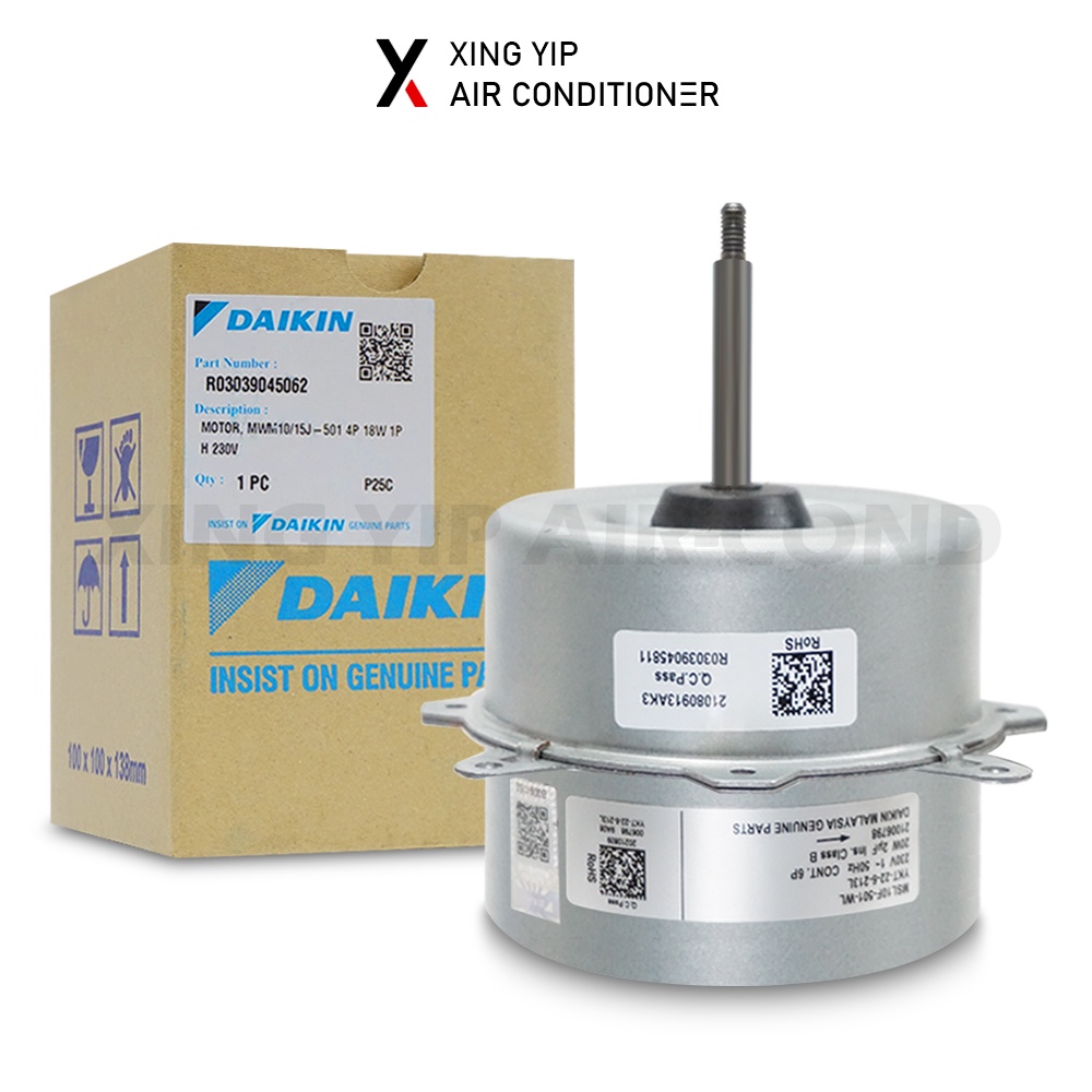 [Original Daikin] Outdoor Fan Motor For Wall Mounted Air Cond / Compressor Fan Motor (1.0HP, 1