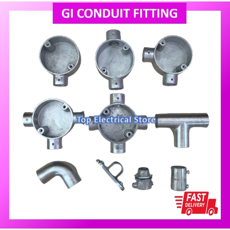 3/4'' 1'' GI CONDUIT FITTING(NO THREATED) 1WAY/2 WAY/3WAY/4WAY/ELBOW