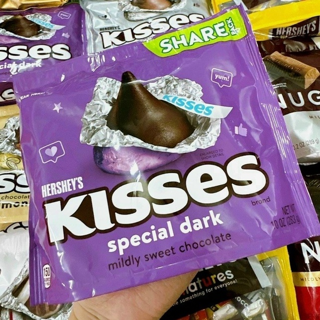 Hersheys Kisses Chocolate Candy 283gr Usa Bag Date T3 2024 Shopee