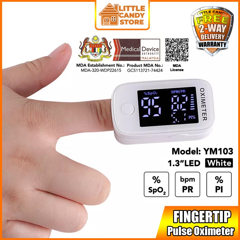 【NO.1】FingerTip Pulse Oximeter YM103 Super Accurate & Fast Spo2 Reading Oxygen Meter with 1.3