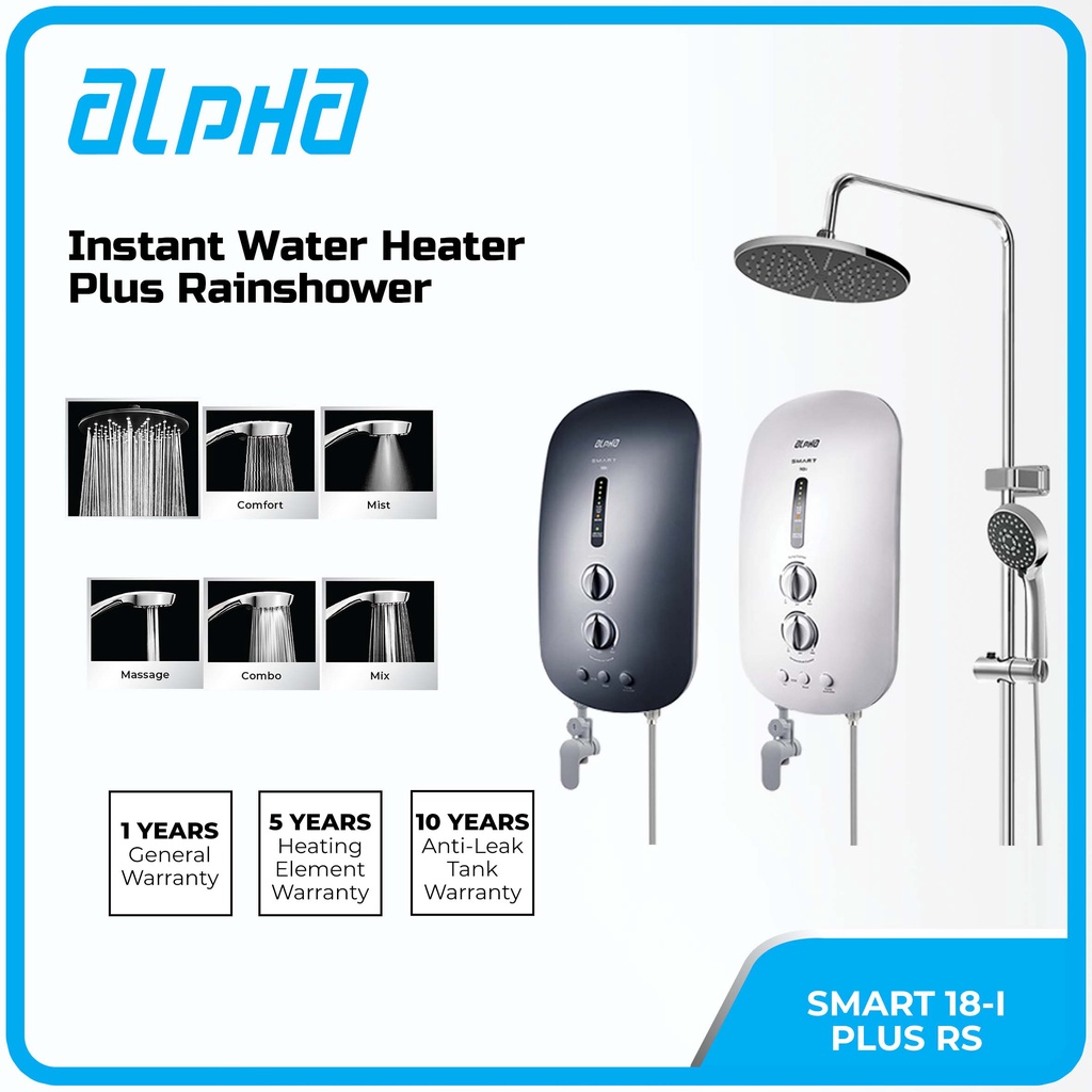 ALPHA Instant Water Heater R/S SMART-18I PLUS | Shopee Malaysia