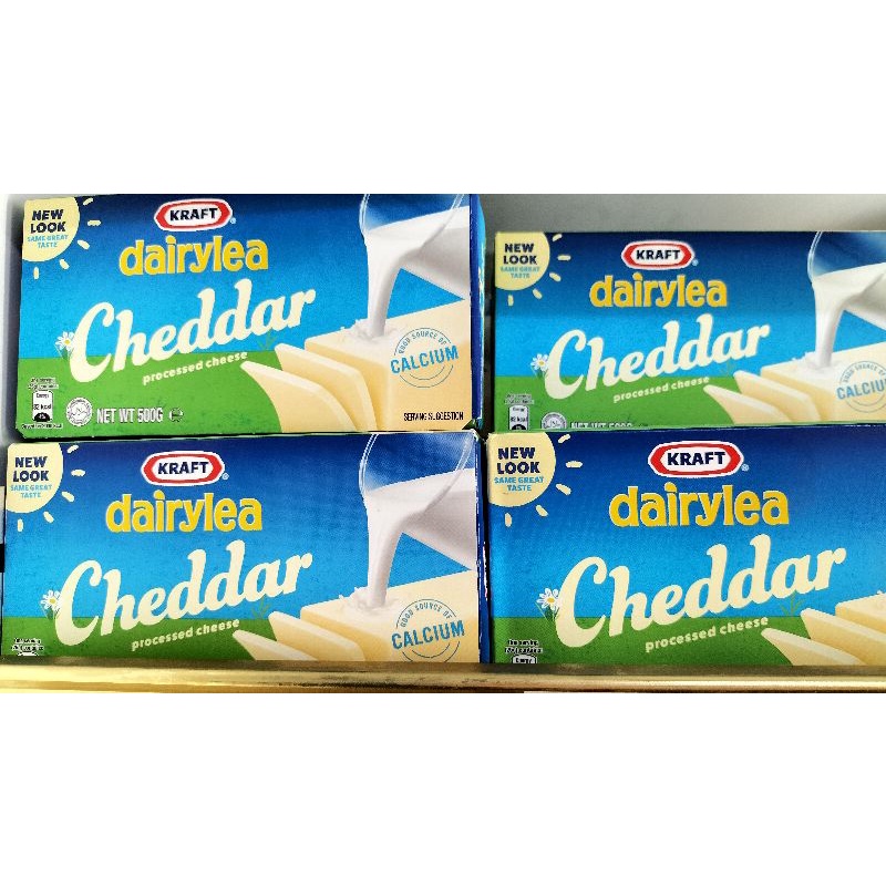 Kraft Dairylea Processed Cheddar Block 500g Shopee Malaysia