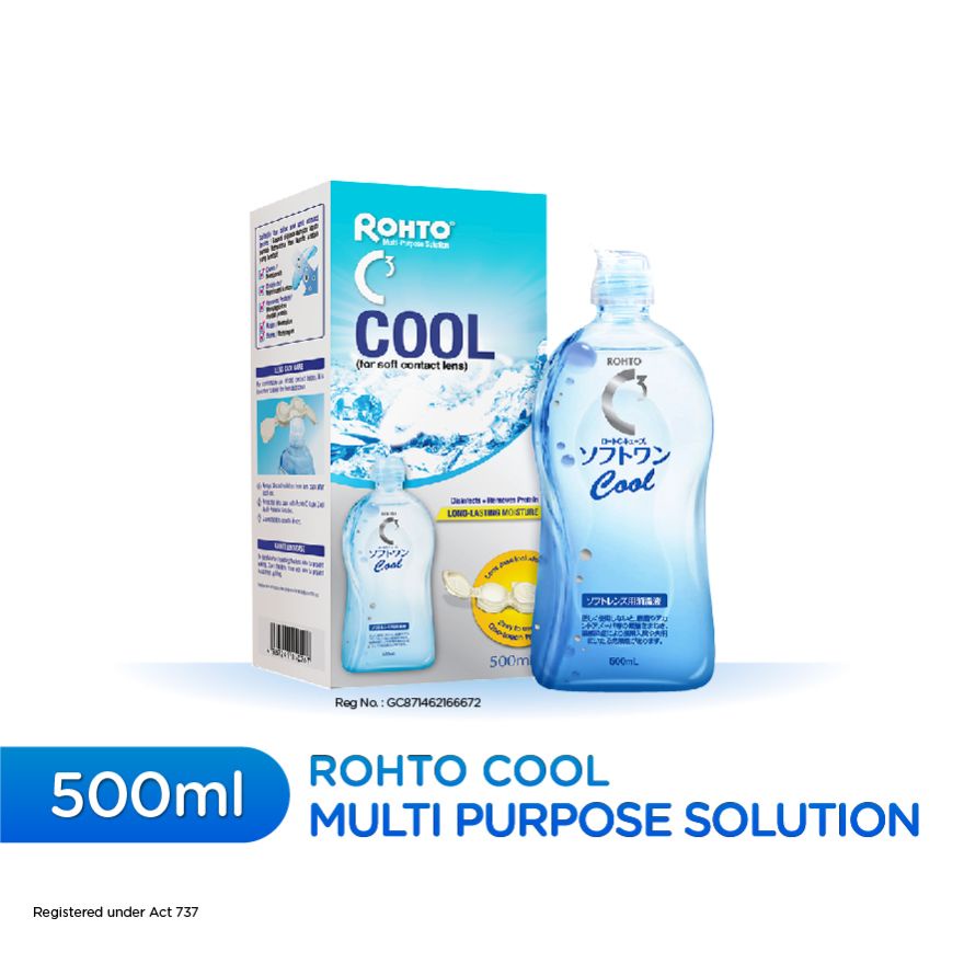 Rohto MultiPurpose Solution Cool for Soft contact lens Disinfects