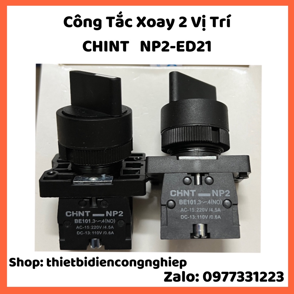Chint Rotation Switch NP2: 2 Position, 3 Positions 22 NP2-ED21 NP2-ED33 ...