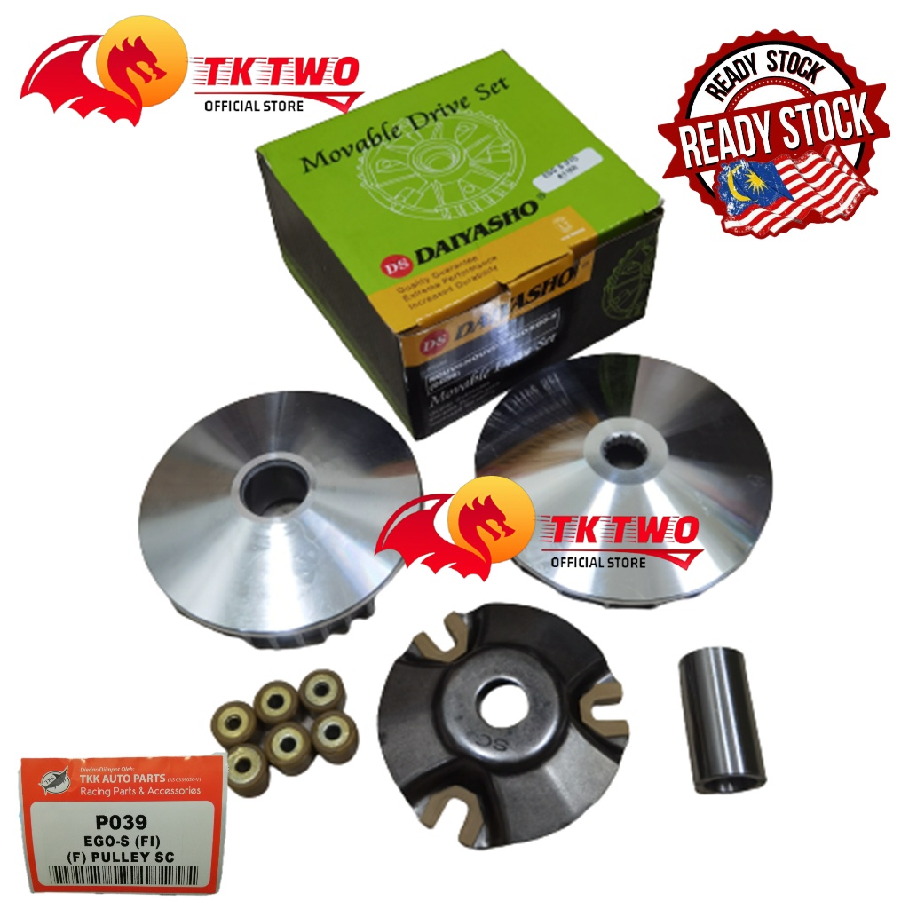 (P039) DS DAIYASHO PULLEY EGO S FI FRONT PULLEY COMPLETE SET WITH ...