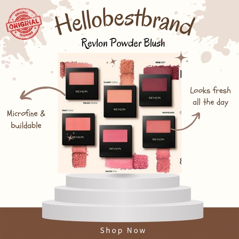 Revlon Powder Blush with Brush 5g Shopee Malaysia