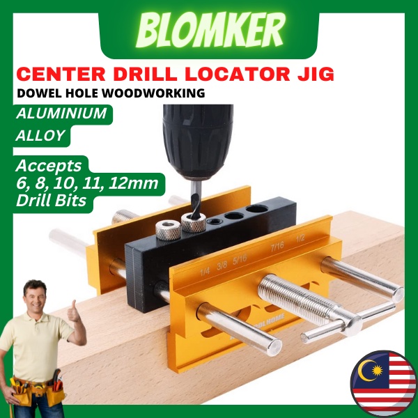 Self Centering Dowelling Jig Drilling Tools Kit for Wood Working ...