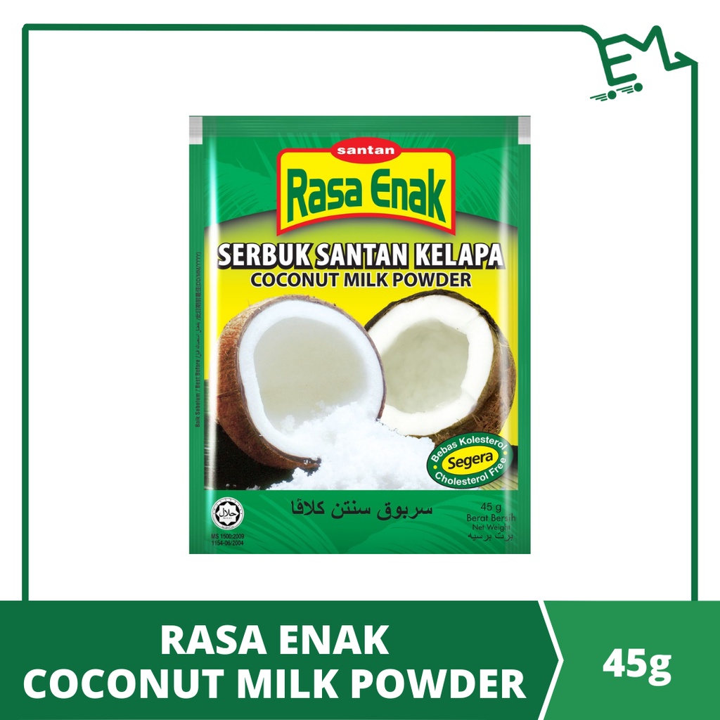 RASA ENAK Serbuk Santan Kelapa Coconut Milk Powder 45g Shopee Malaysia