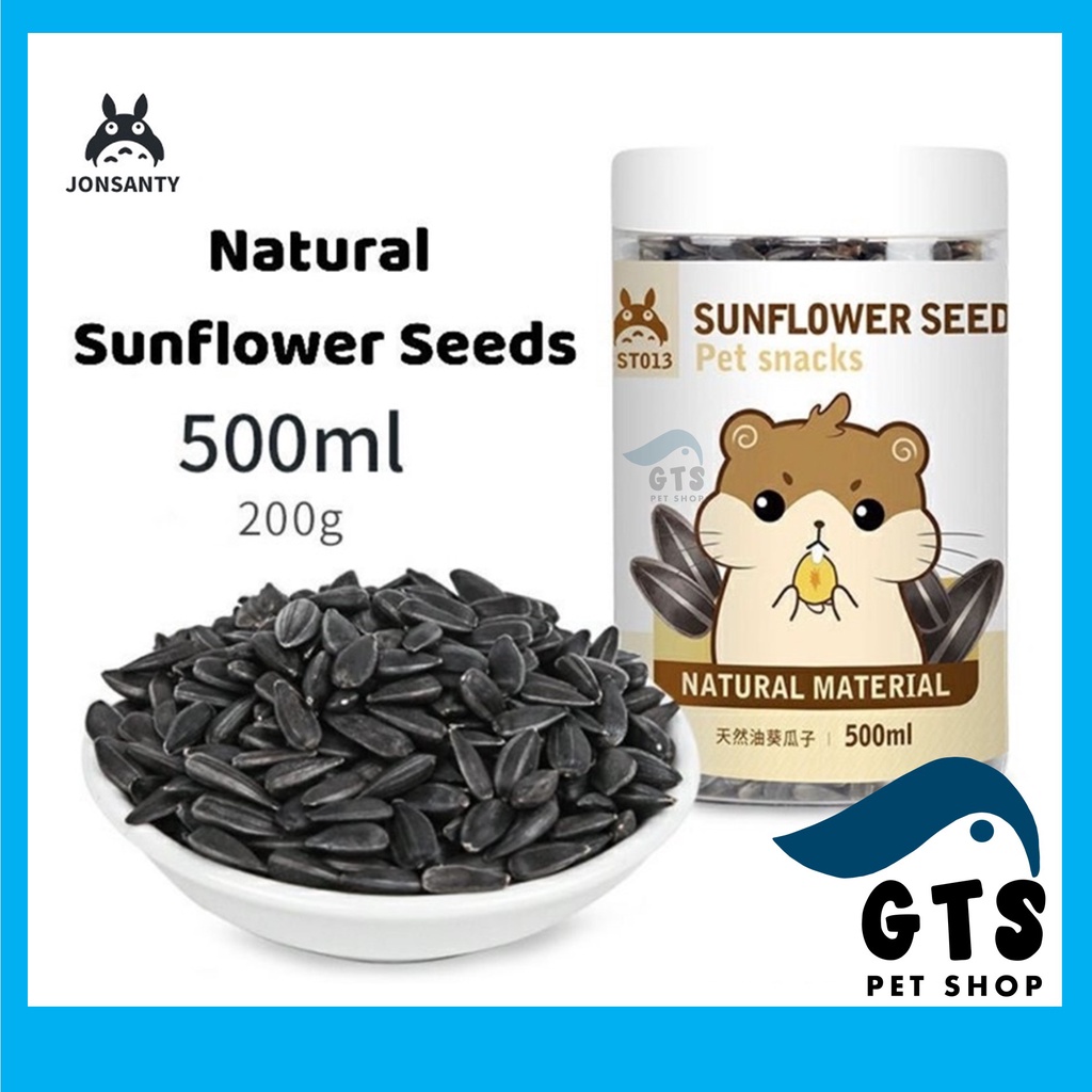 Jonsanty Natural Sunflower Seed 200g Hamster Snack Kuaci Rabbit food Guinea Pig Treats chinchilla Treat