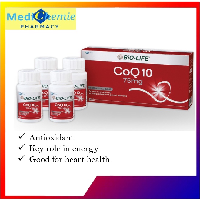 BIO-LIFE CO Q10 75mg l 30's x 4 | Shopee Malaysia