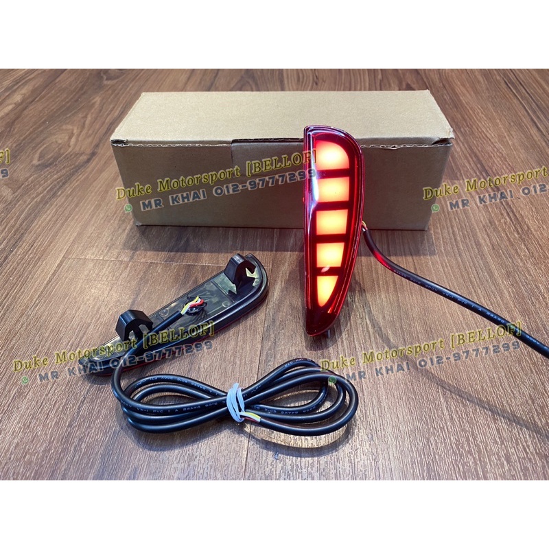 Proton X70 Rear Bumper Reflector Brake Light Flash And Running Signal