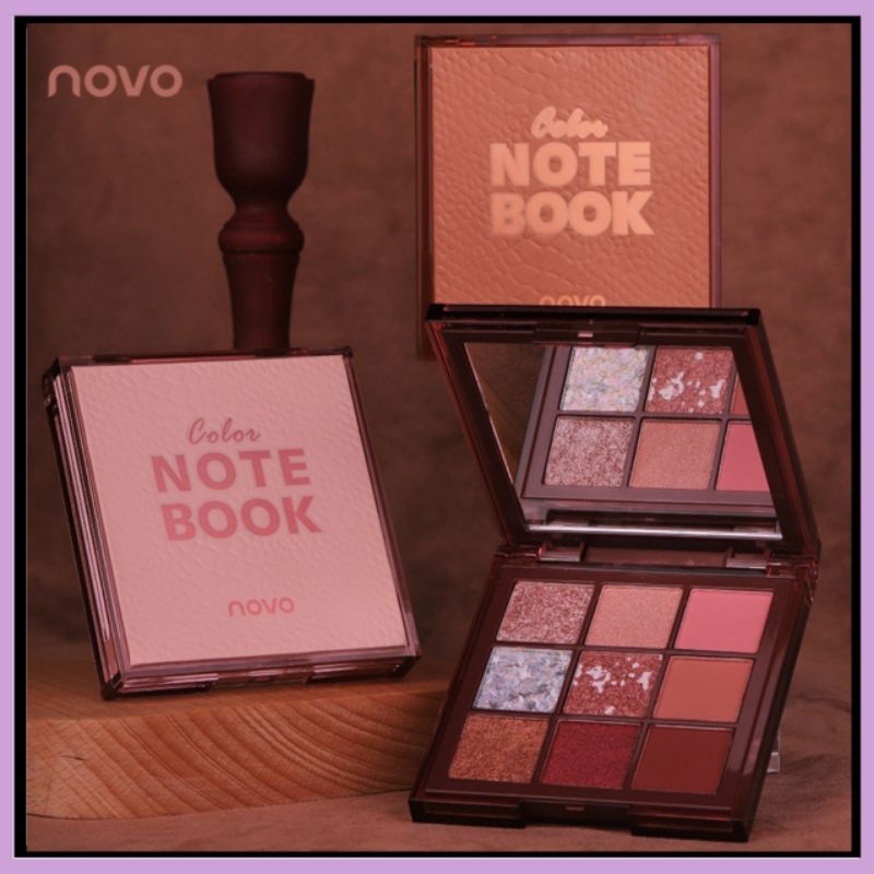 NOVO NOTE BOOK 9 Colors Eyeshadow Palette Shopee Malaysia
