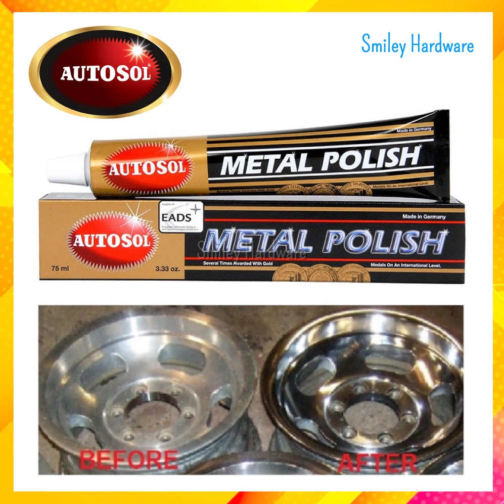AUTOSOL Metal Polish Rust Remover Chrome Cleaner 75ml Shopee Malaysia