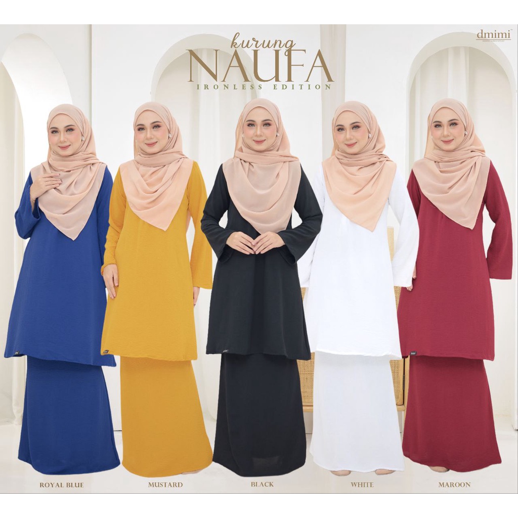 Kurung Naufa [READYSTOCK] Cutting Kurung Pahang, Material Ironless tak ...