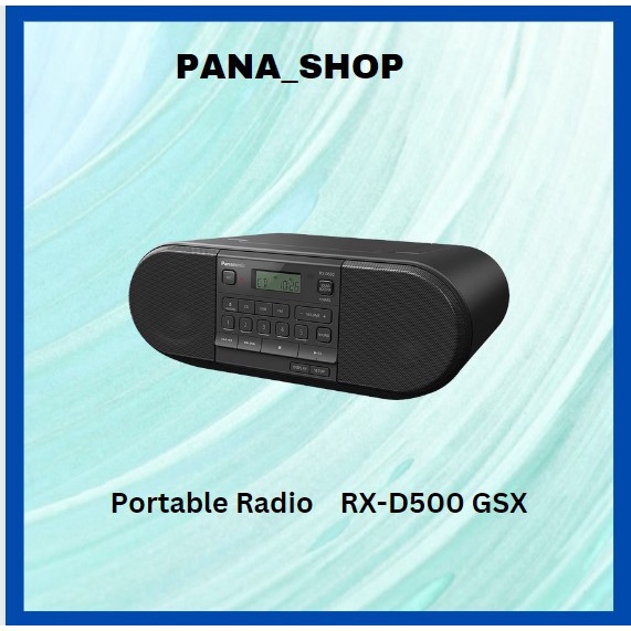 Panasonic RX-D500 CD Radio Player RX-D500GSX-K (Black) New Model ...