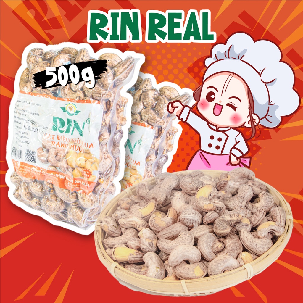Whole Silk Rin Salt Roasted Cashew Nuts, SilkShell Cashew Nuts