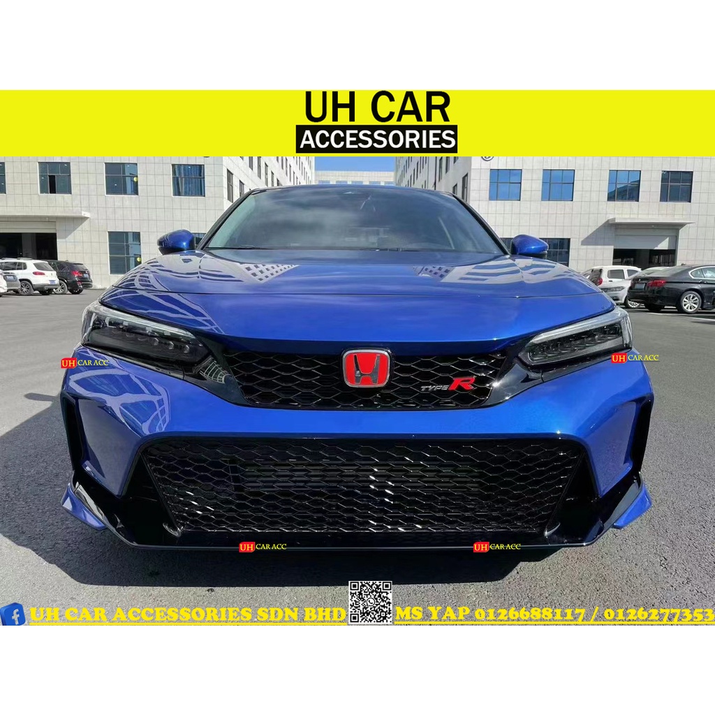 Honda Civic Fe Type R Front Bumper Grill Grille Bodykit