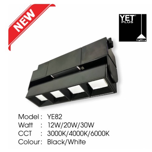 YET LED Track Light YE82_12W/3000K-BK | Shopee Malaysia