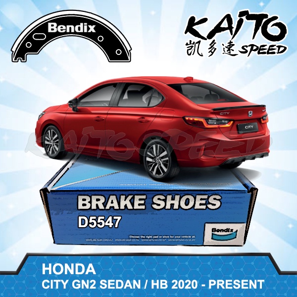 Bendix D5547 Rear Drum Brake Shoe Honda City GN2 Sedan / Hatchback 2020