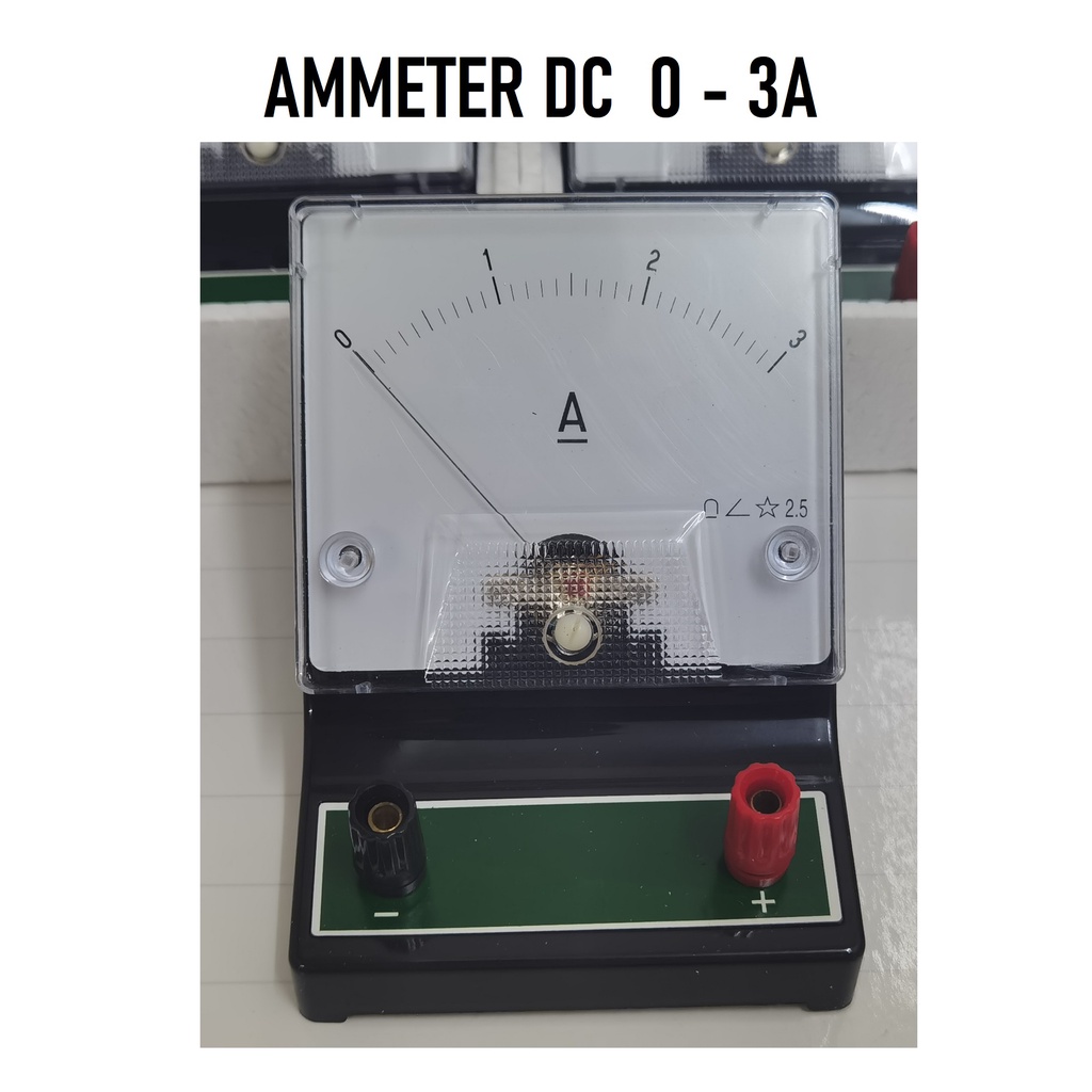 AMMETER DC 0-3A - MOVING COIL (DESK STAND METER) | Shopee Malaysia