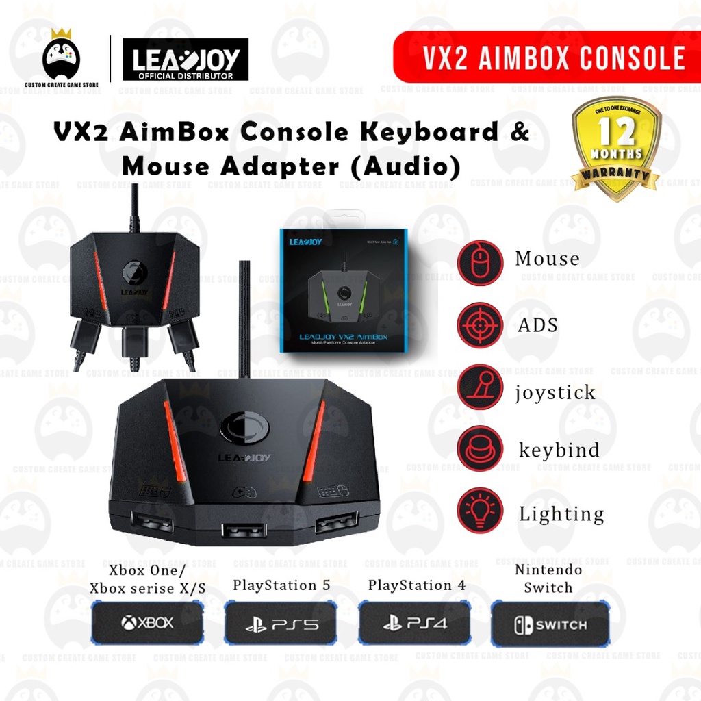 Gamesir Leadjoy VX2 AimBox VX Board Mouse Controller Adapter Converter