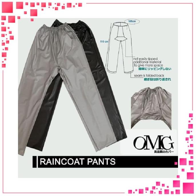 Jumbo Raincoat Pants Raincoat Raincoat Rain Coat Pants Adult | Shopee ...