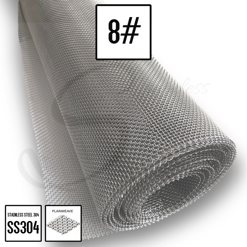8 Loose Cut SS304 Stainless Steel Wire Mesh Shopee Malaysia