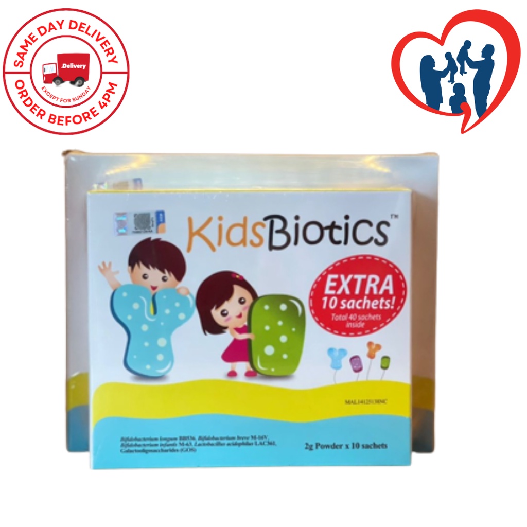 KIDSBIOTICS KIDS BIOTICS PROBIOTICS 2G POWDER 3 X 10 SACHETS (EXP 02/ ...