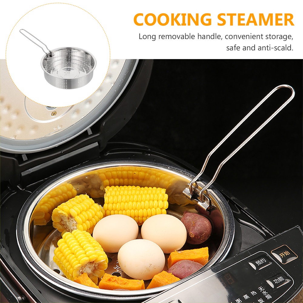 SUS304 Stainless Steel Steamer Basket Rice Cooker Steaming Tray Fruit ...