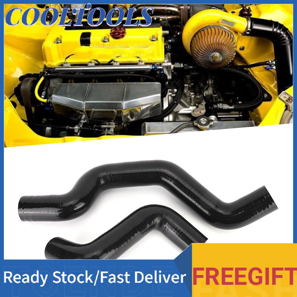 Cooltools 2pcs Radiator Swap Hose Fit for Honda Acura K20 K24 EG DC2 EK Si CRX Silicone + CNC